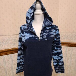 URBAN PIPELINE FLEECE HOODIE BLUE AZTEC